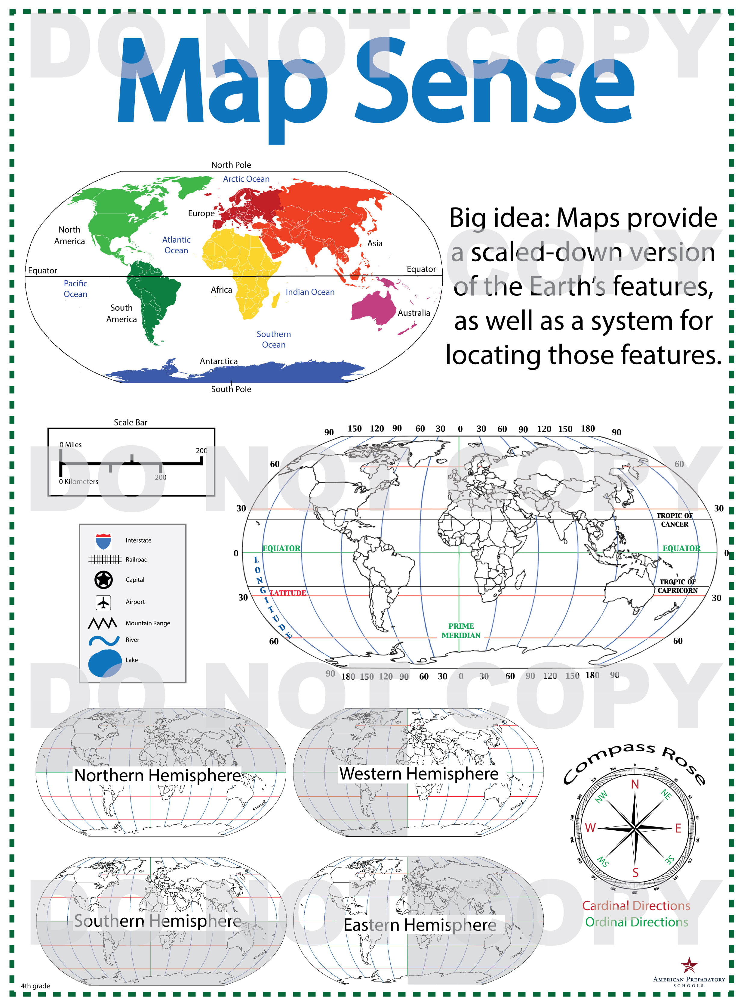 Free Geography Worksheets For 4th Grade