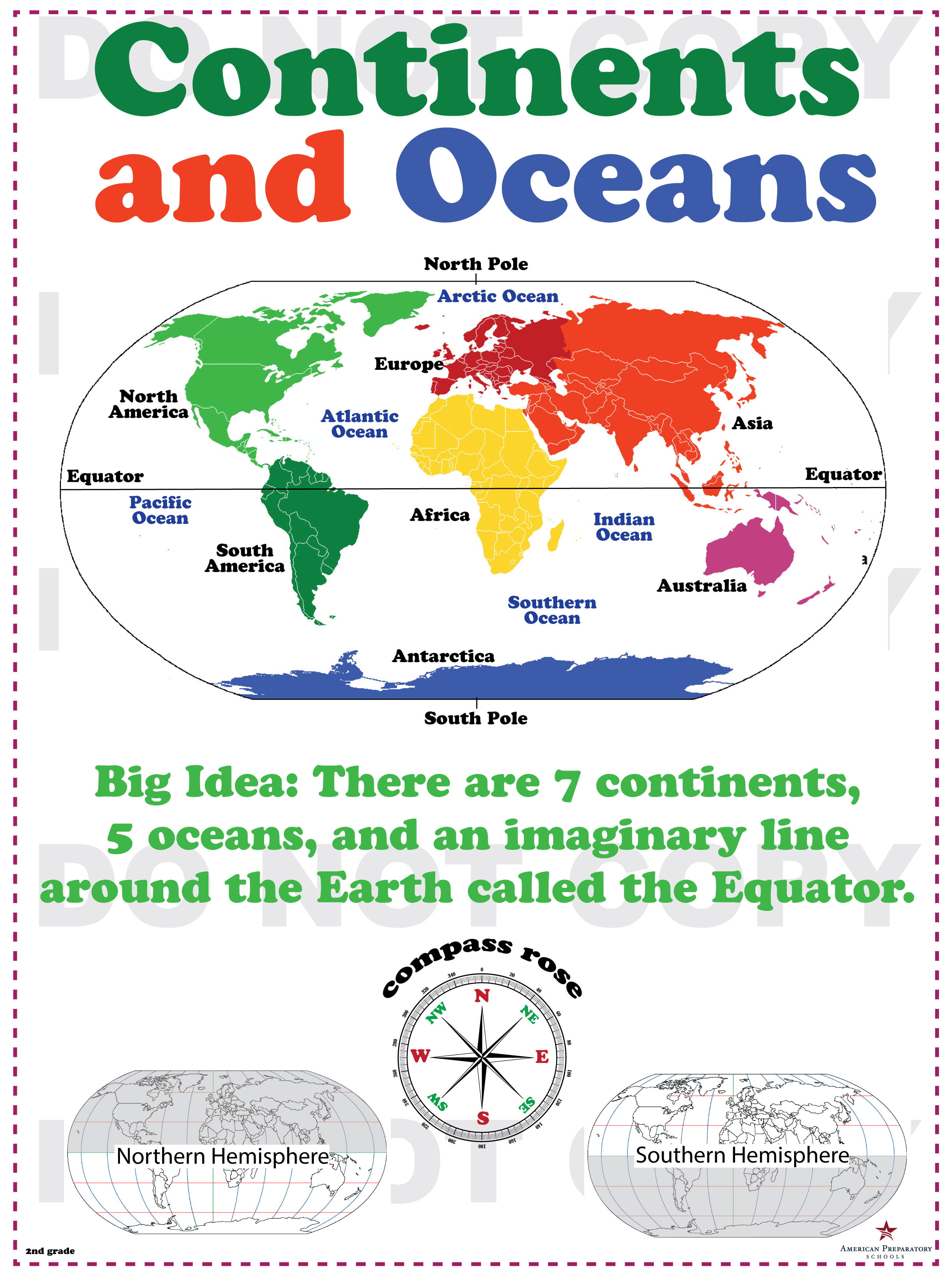 Continents Worksheet 3rd Grade