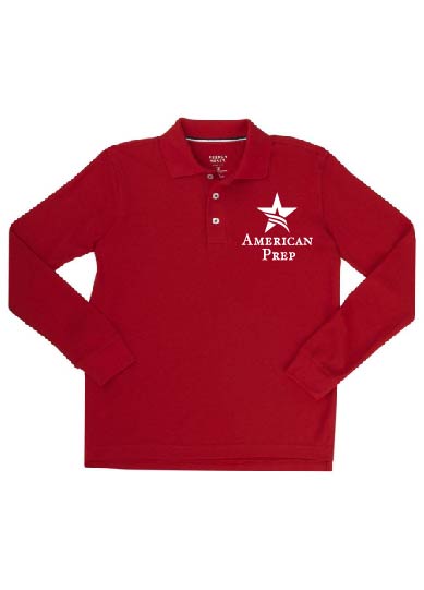 boys red long sleeve shirt