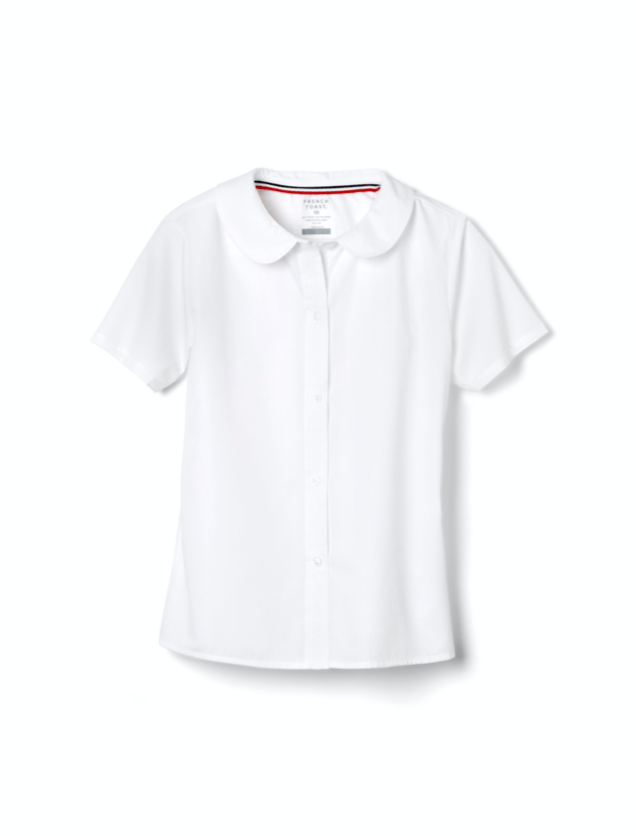 BASIC PETER PAN COLLAR SHIRT - White