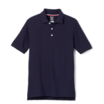 Navy Short Sleeve Pique Polo