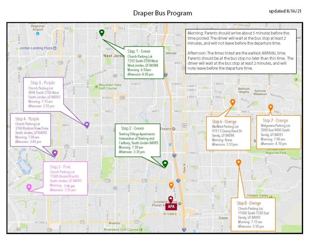 Bus Map Aug 2022 8.24.22