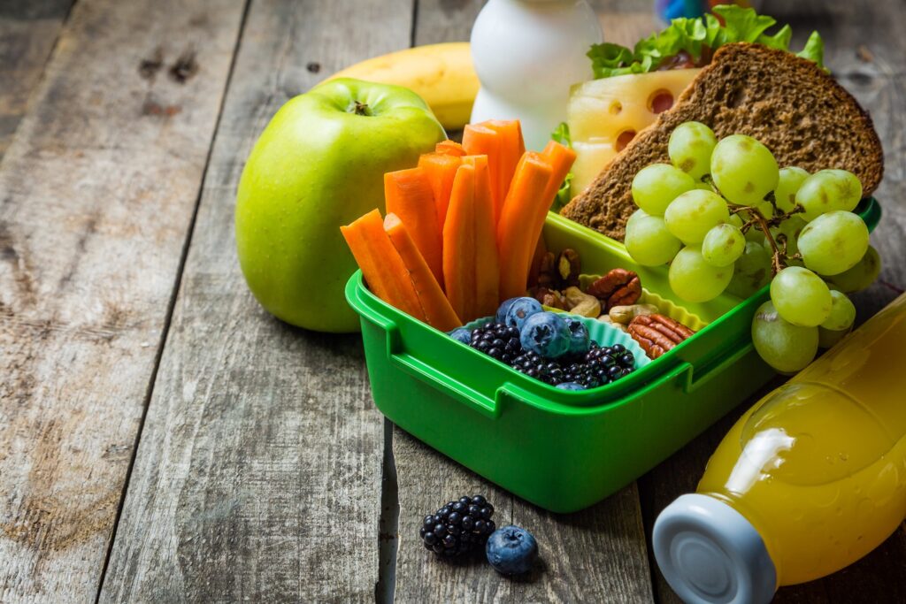 Healthy school lunch box