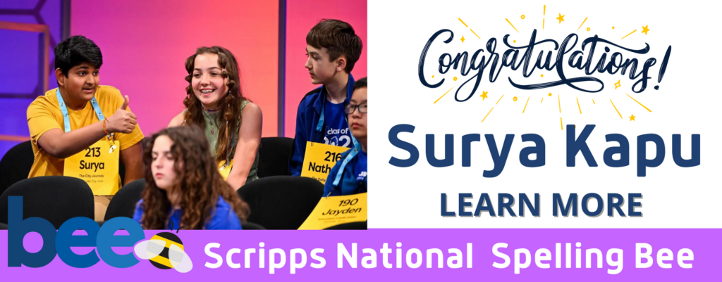SURYA KAPU 2023 SCRIPPS SPELLING BEE WEB SLIDER